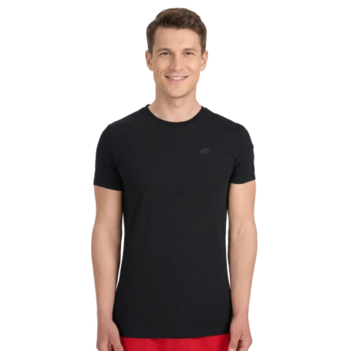 Pánské tričko s krátkým rukávem 4F TSHIRT M3340-20S-DEEP BLACK · záber 1