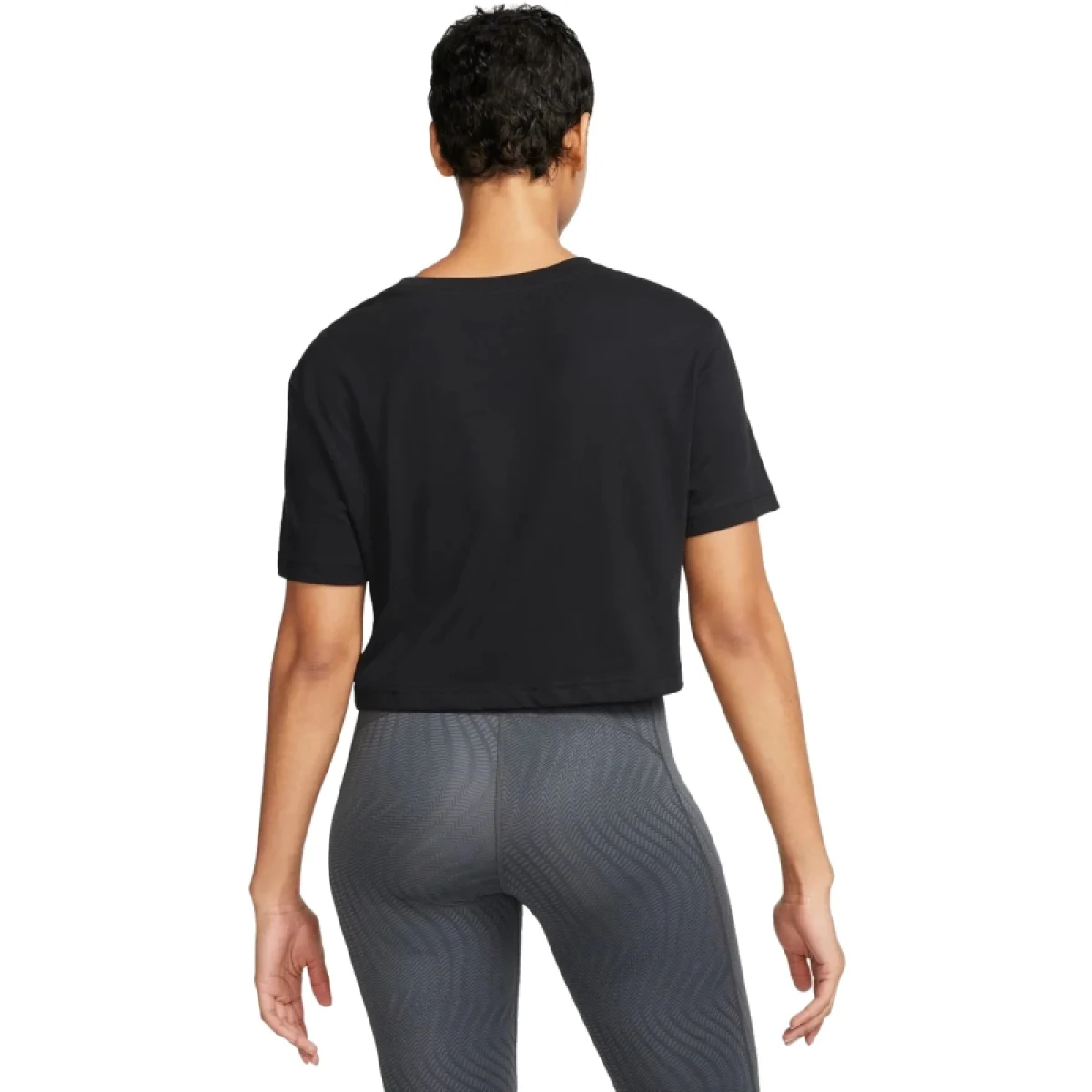 Dámské tréninkové tričko s krátkým rukávem NIKE PRO W GRX SS-FQ4985-010-BLACK WHITE · záber 2