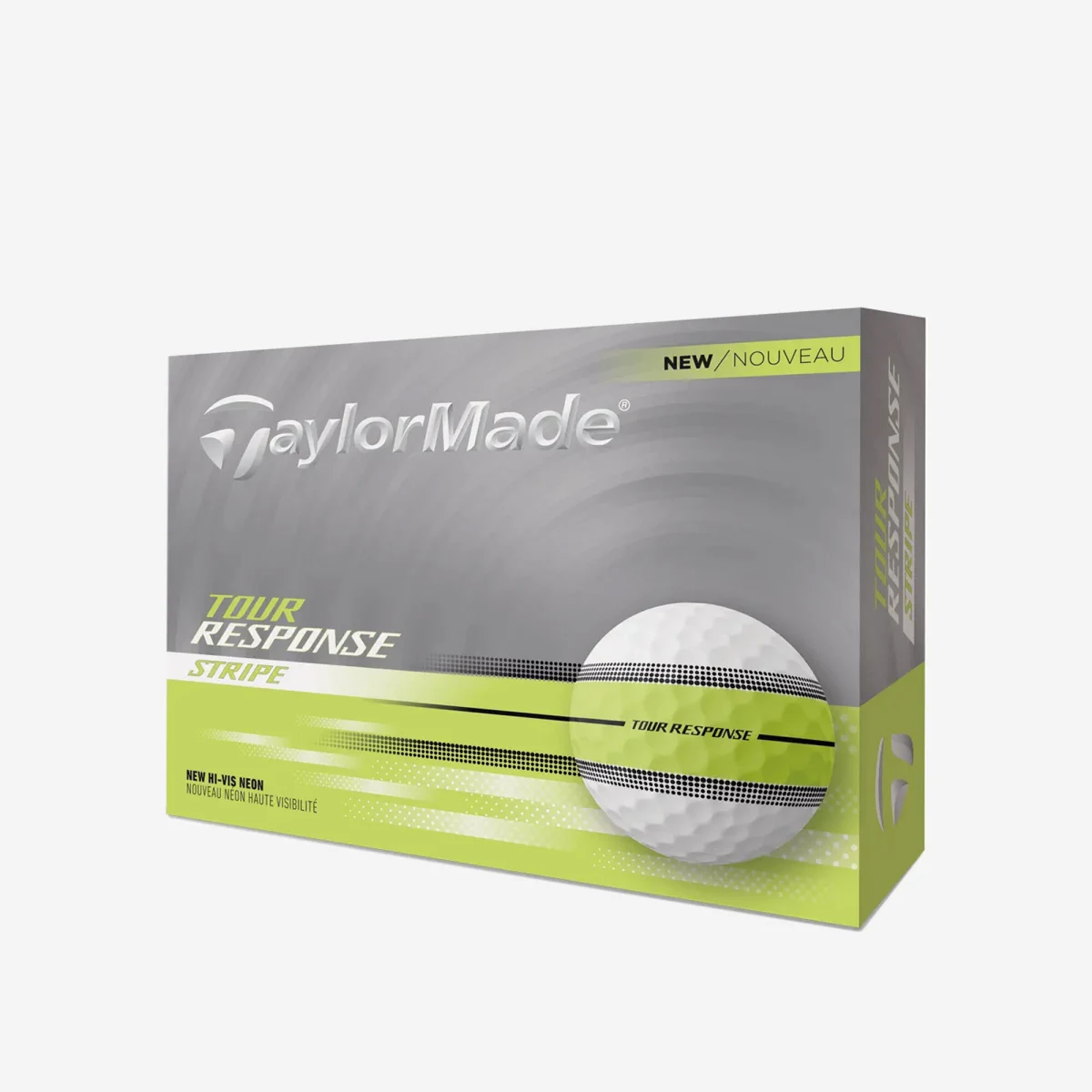 TAYLORMADE TAYLORMADE Tour Response Stripe Neon golfové loptičky 12ks žlté bez · záber 1