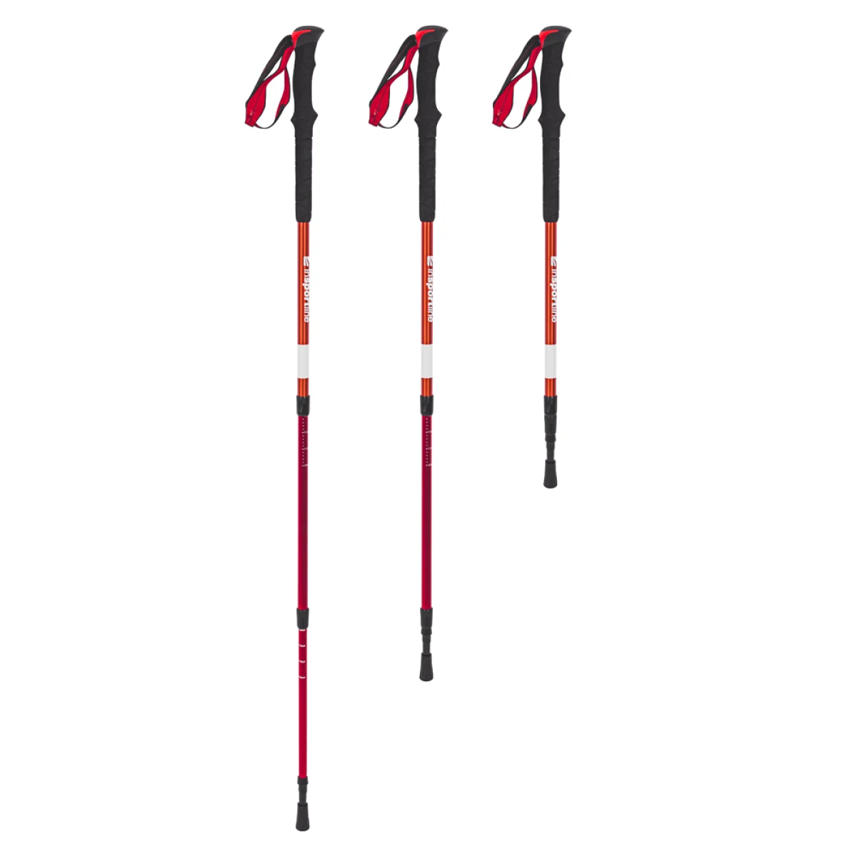 Trekingové palice inSPORTline Altiplano 100 Pair červené · záber 2
