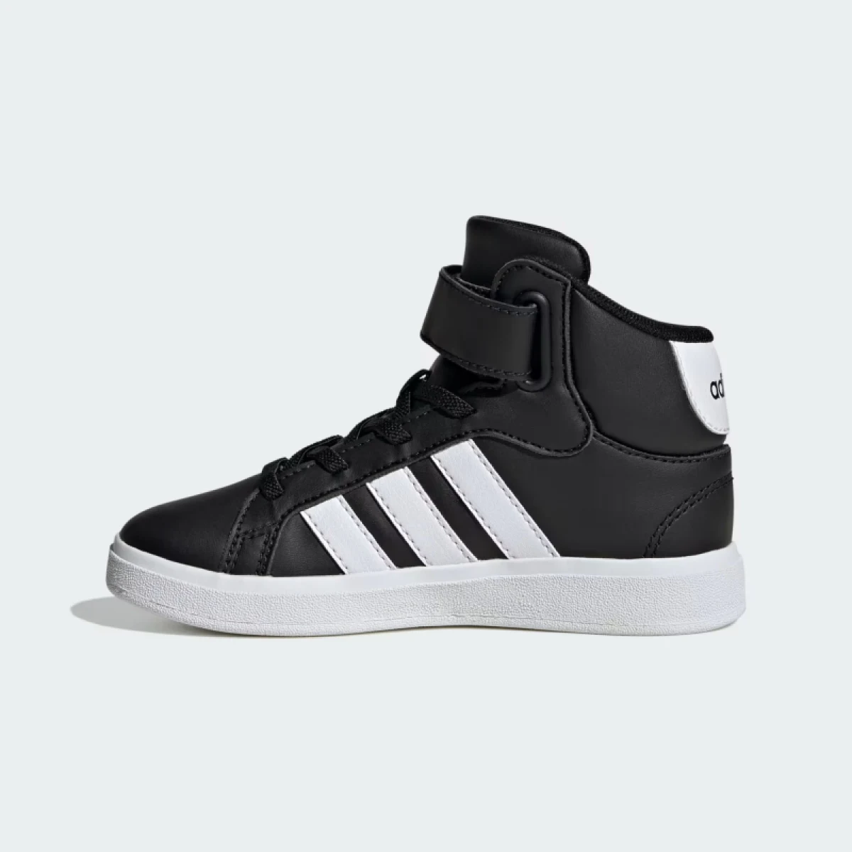 Juniorská rekreační obuv ADIDAS Grand Court Mid Jr core black cloud white core black · záber 3