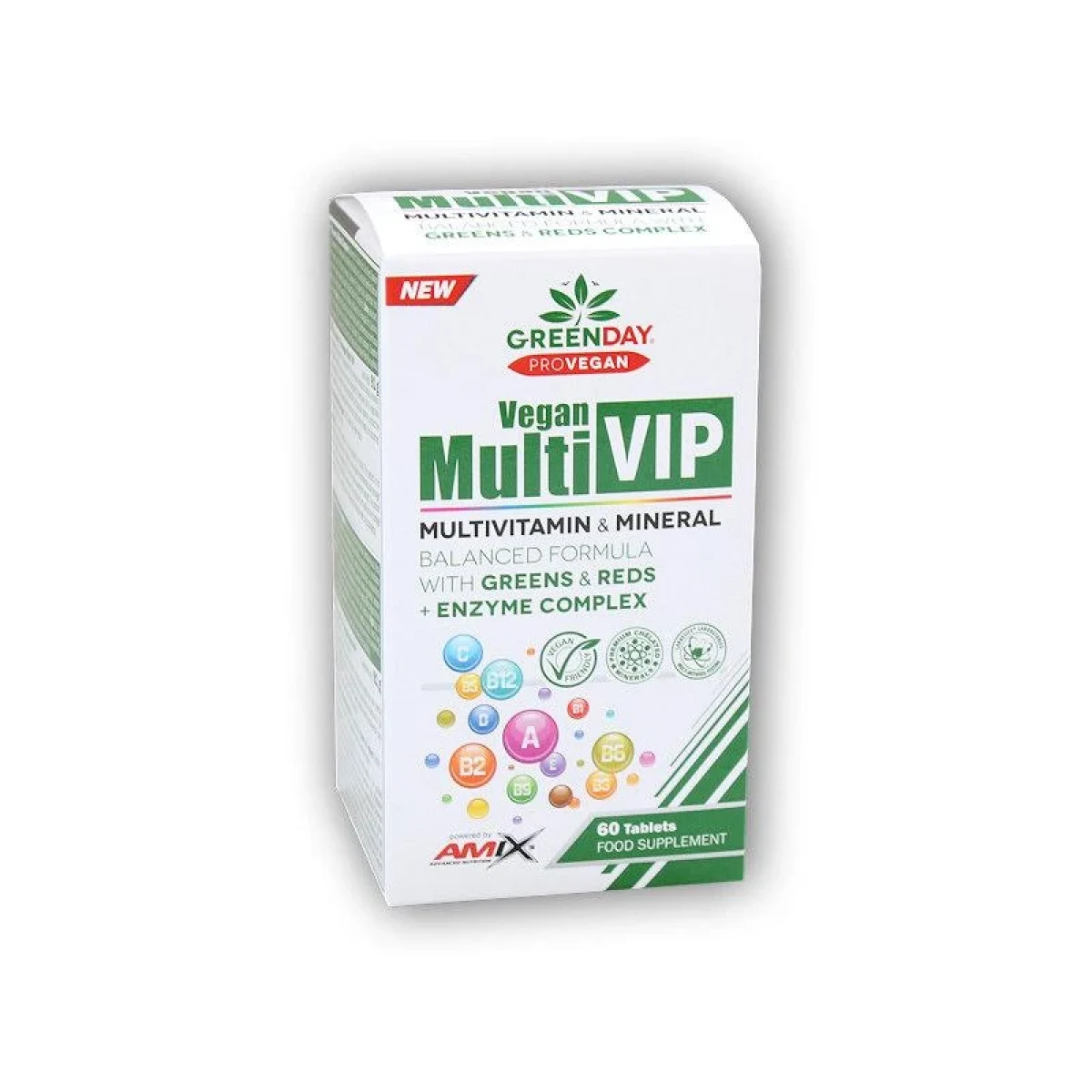 Amix GreenDay ProVEGAN Vegan Multi VIP 60 tablet BOX · záber 1