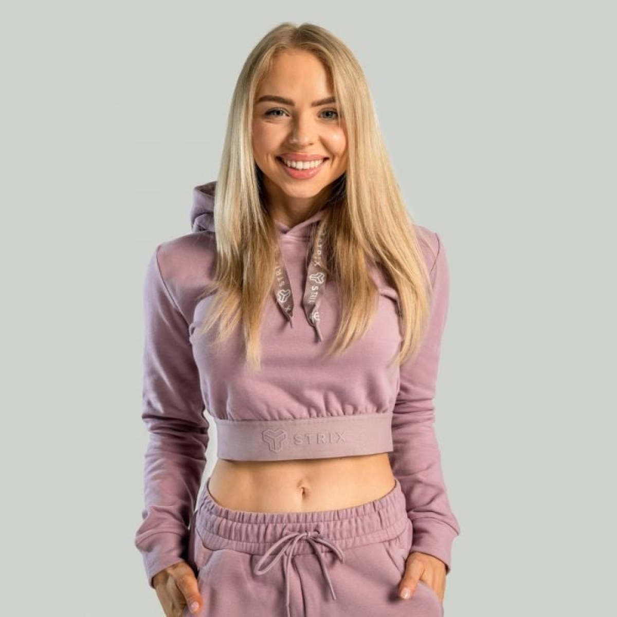 STRIX Dámska mikina Essential Cropped Hoodie Mauve LL · záber 1