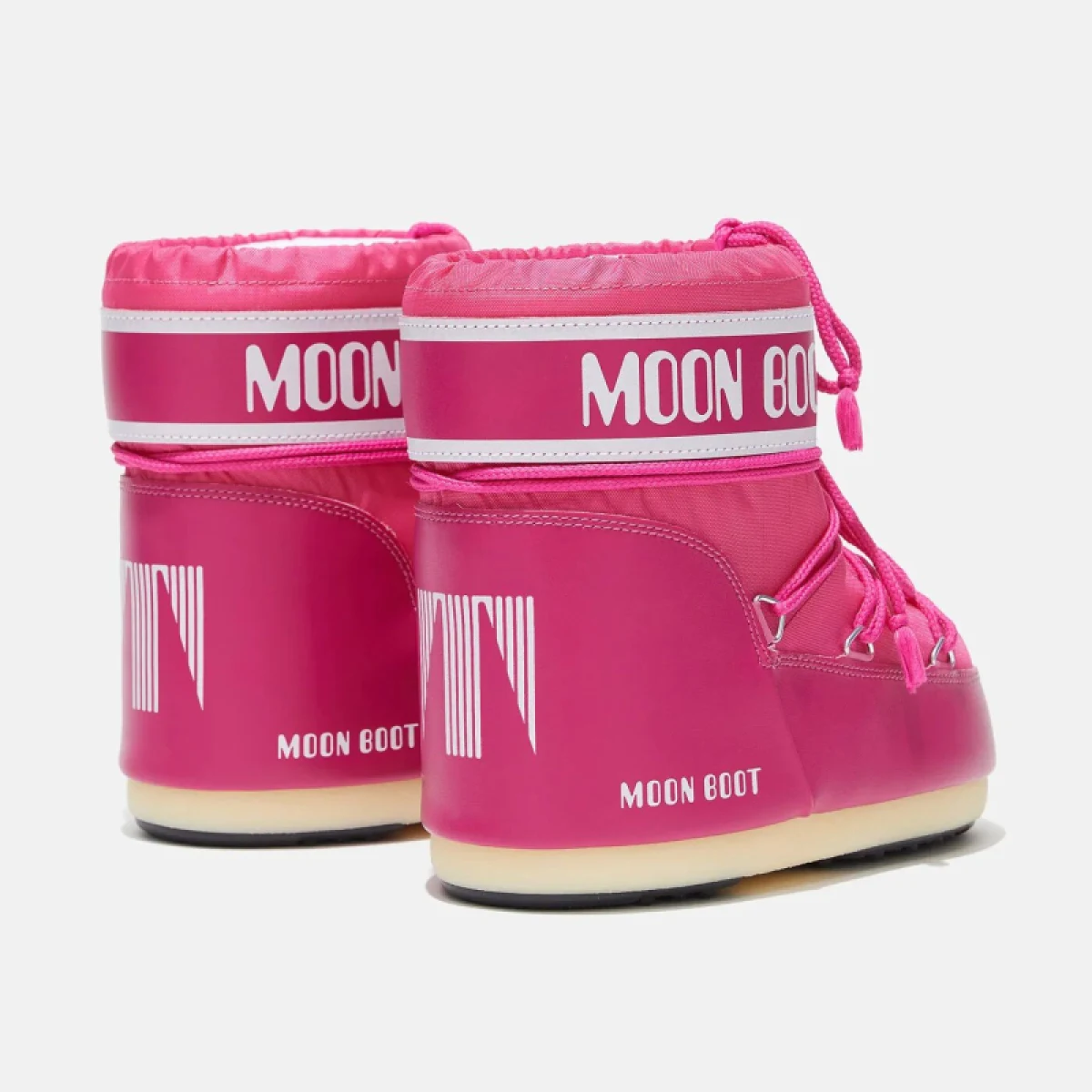 Dámske nízke zimné topánky MOON BOOT MB ICON LOW NYLON J003 BOUGAINVILLEA - Pohlavie: Zeny · záber 3