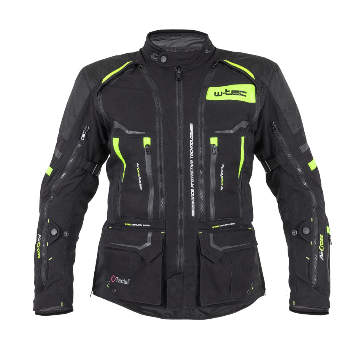Moto bunda W-TEC Aircross - Veľkosť: S | Farba: Čierna · záber 1