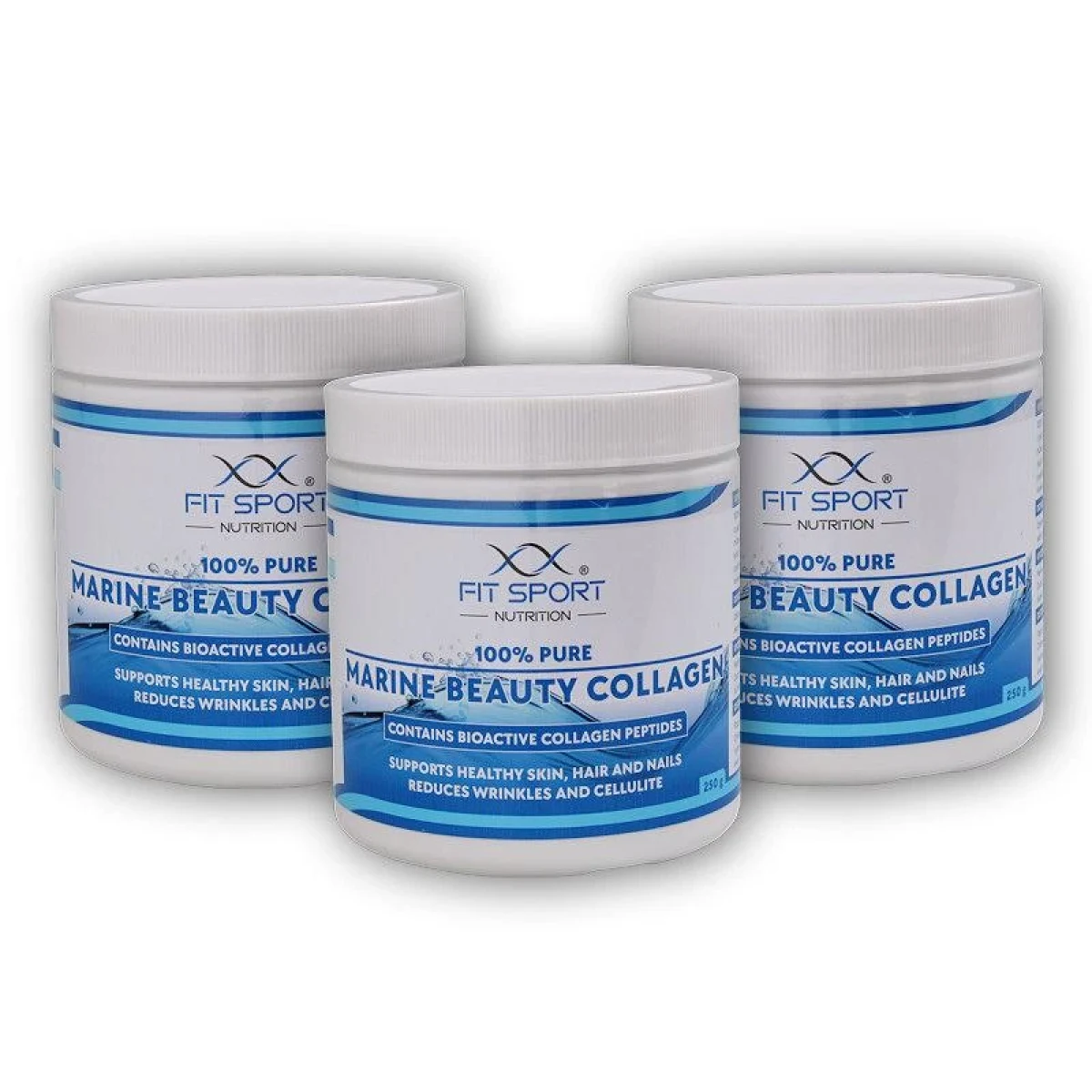 FitSport Nutrition 3x100% Pure Marine Beauty Collagen 250g Bioaktivní kolagen.peptidy VERISOL · záber 1