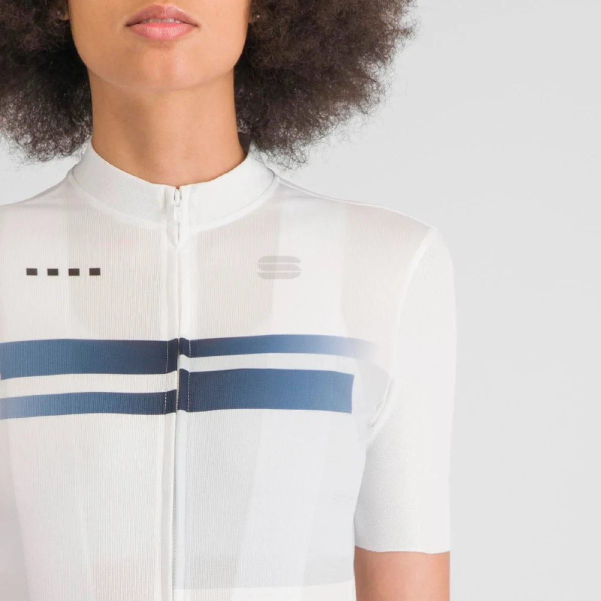 Dámský cyklistický dres s krátkým rukávem SPORTFUL Gruppetto w jersey, white plein air · záber 4