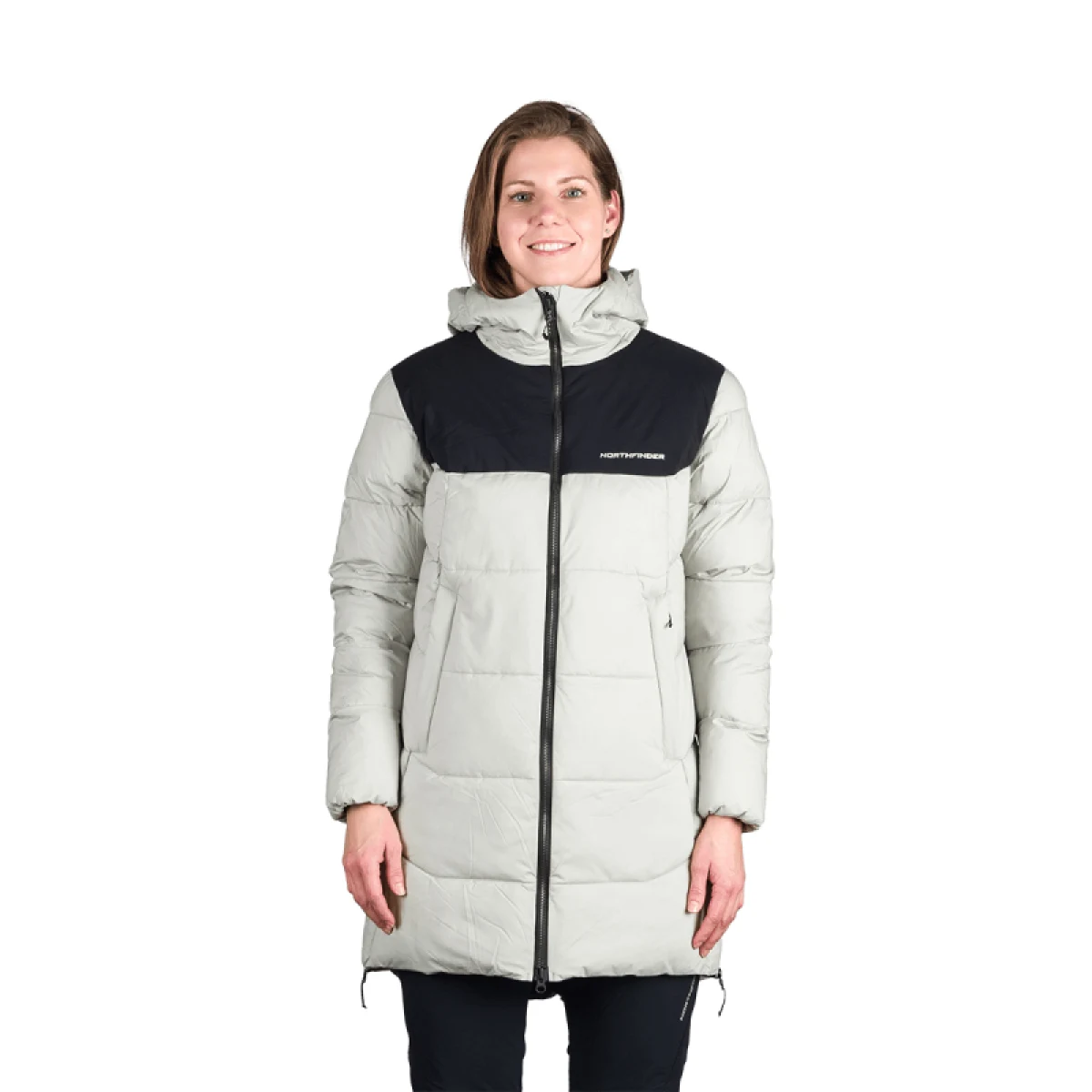 Dámska turistická bunda NORTHFINDER RHIANNON 807lightgreenblack · záber 2