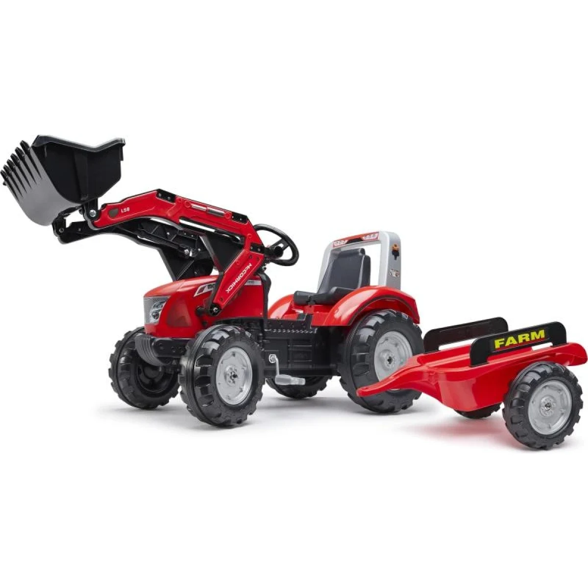 Falk Šlapací traktor 3020AM - Mc Cormick X.7 s přívěsem · záber 1