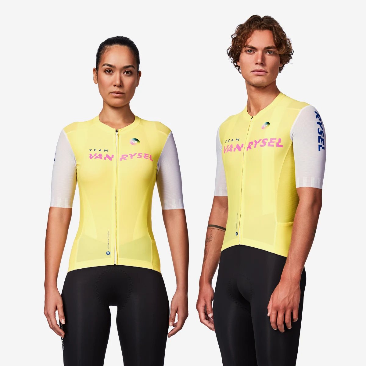 VAN RYSEL Unisex cyklistický dres RCR-R 2 Team krátky rukáv žltý L · záber 1