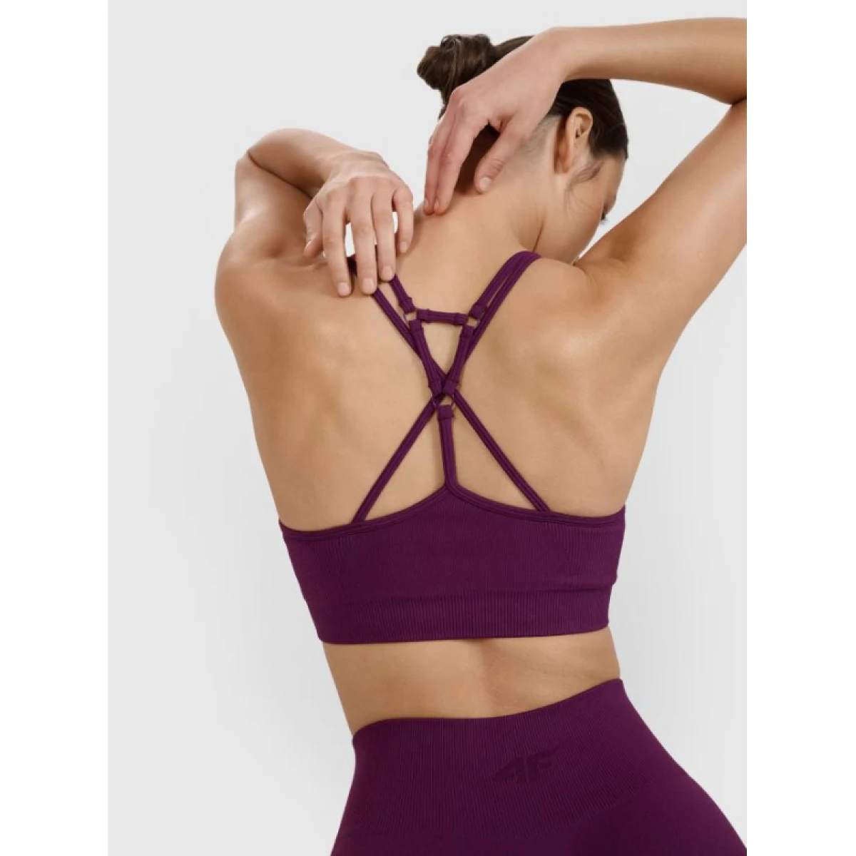 Dámská sportovní tréninková podprsenka 4F SPORT BRA F166-50S-DARK VIOLET · záber 3