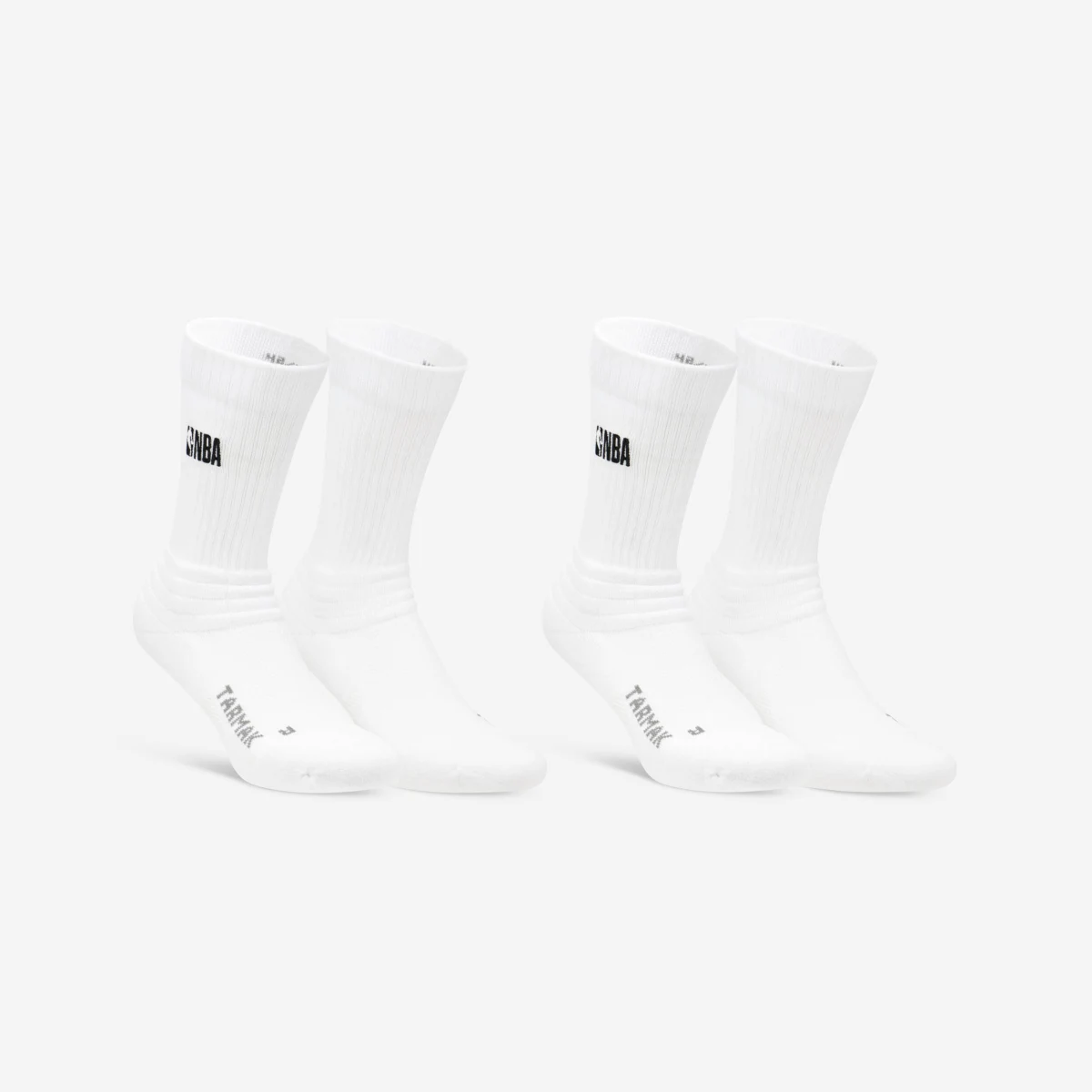 TARMAK Basketbalové ponožky NBA SO900 biele unisex 2 páry 45-47 · záber 1
