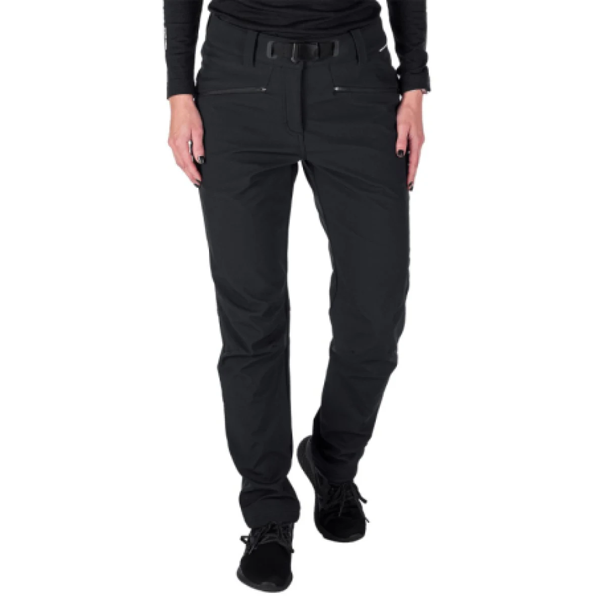 Dámske turistické softshellové nohavice NORTHFINDER MAYRA-269black · záber 1