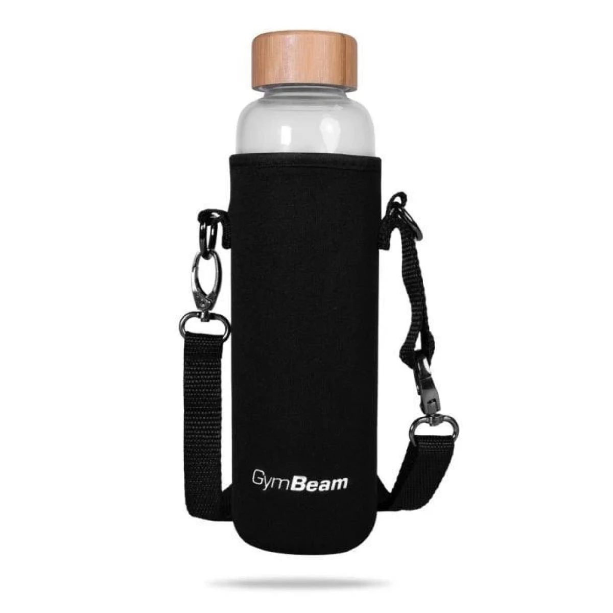 GymBeam Skleněná láhev Bamboo 600 ml · záber 2