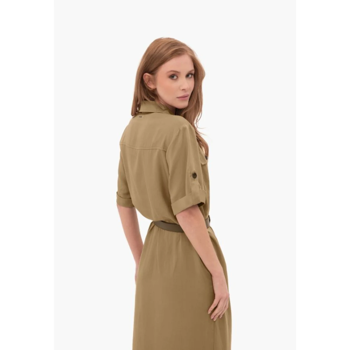 Dámské šaty VOLCANO HANA-102-BEIGE · záber 5
