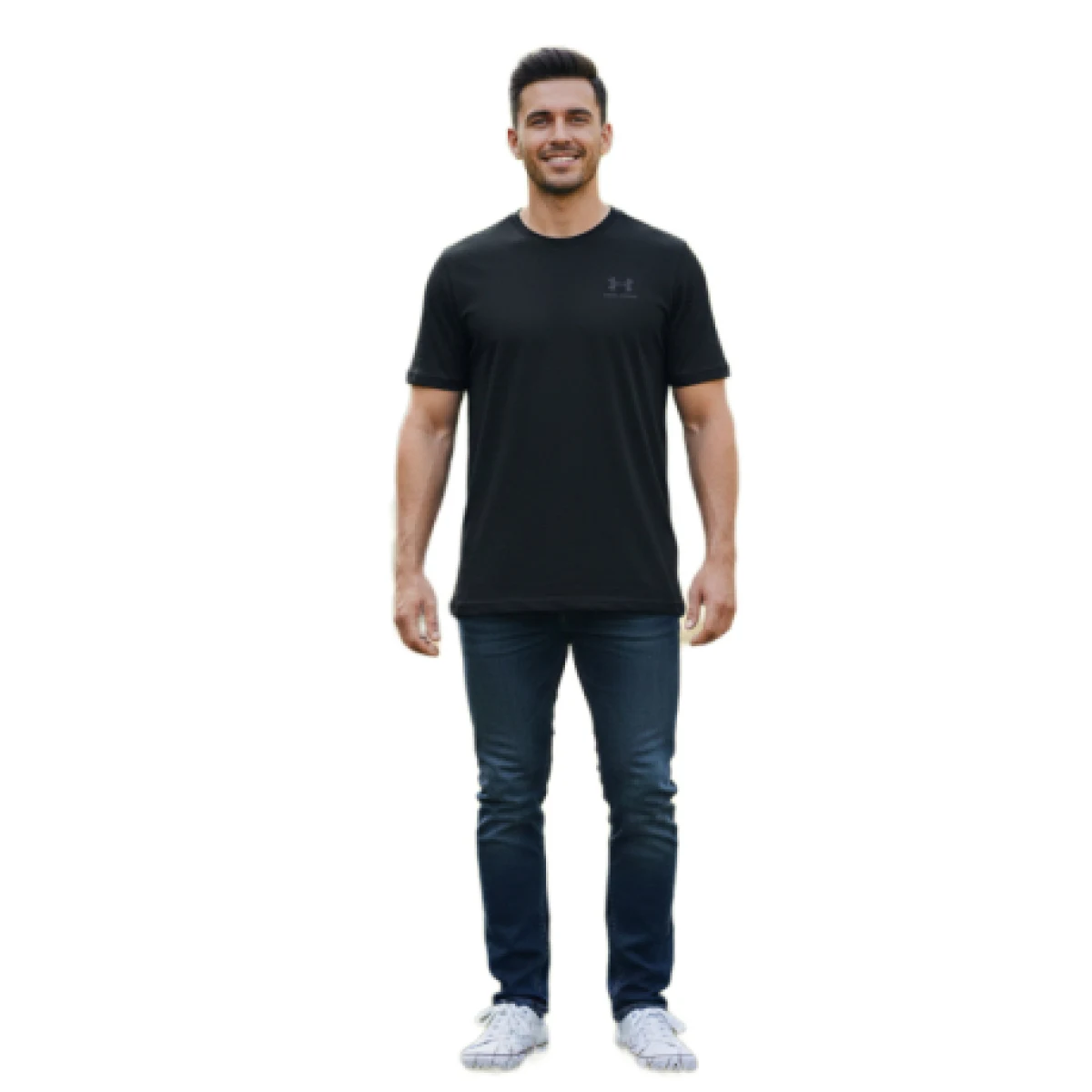 Pánské tréninkové tričko s krátkým rukávem UNDER ARMOUR SPORTSTYLE LEFT CHEST SS-BLK · záber 1