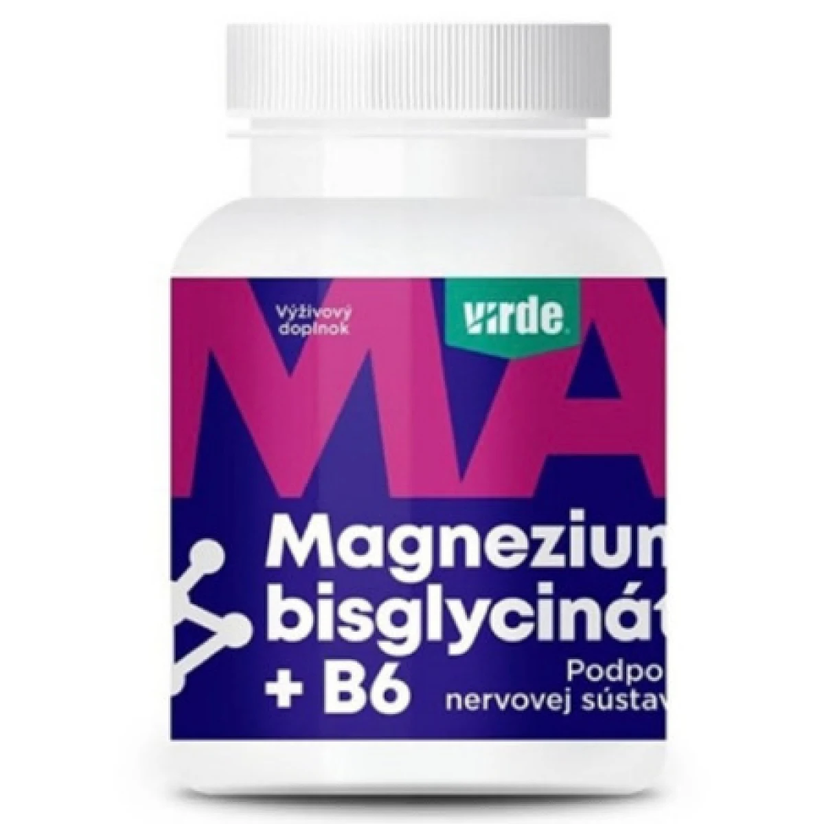 VIRDE Magnézium bisglycinát + B6 90 kapsúl · záber 1