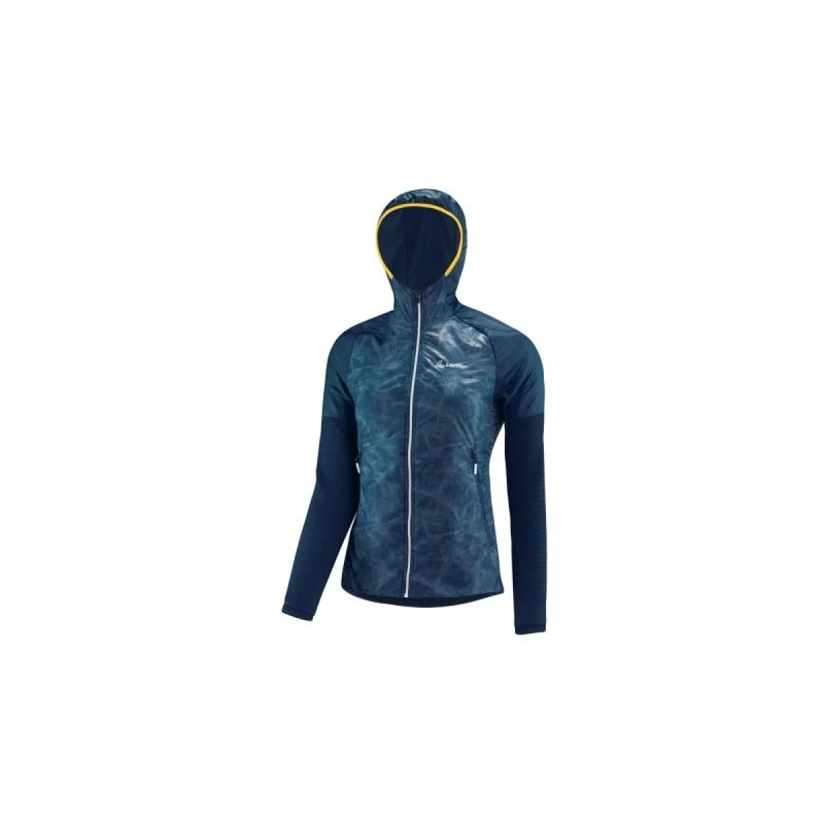 Löffler HOODED HYBRID ARCTIC PL ACTIVE 2022 modrá dámská bunda - Barva: Modrá · záber 1
