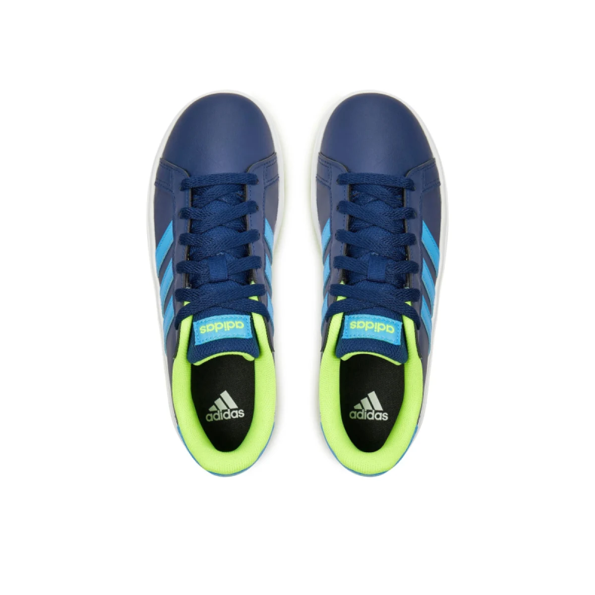 Chlapecká rekreační obuv ADIDAS Grand Court 2.0 dark blue blue rush lucid lemon · záber 3