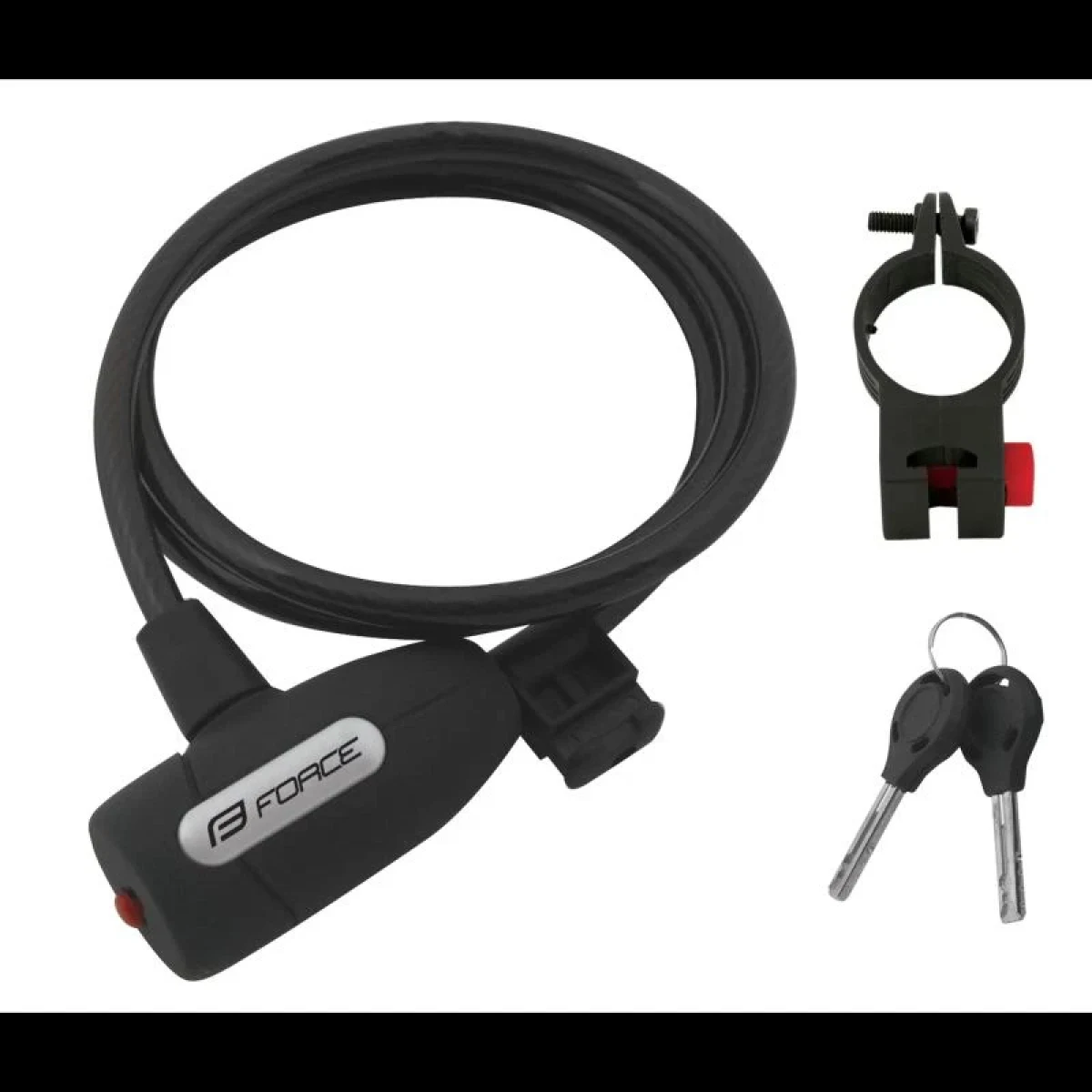 Force LUX spirálový zámek s držákem 120cm/8mm · záber 1