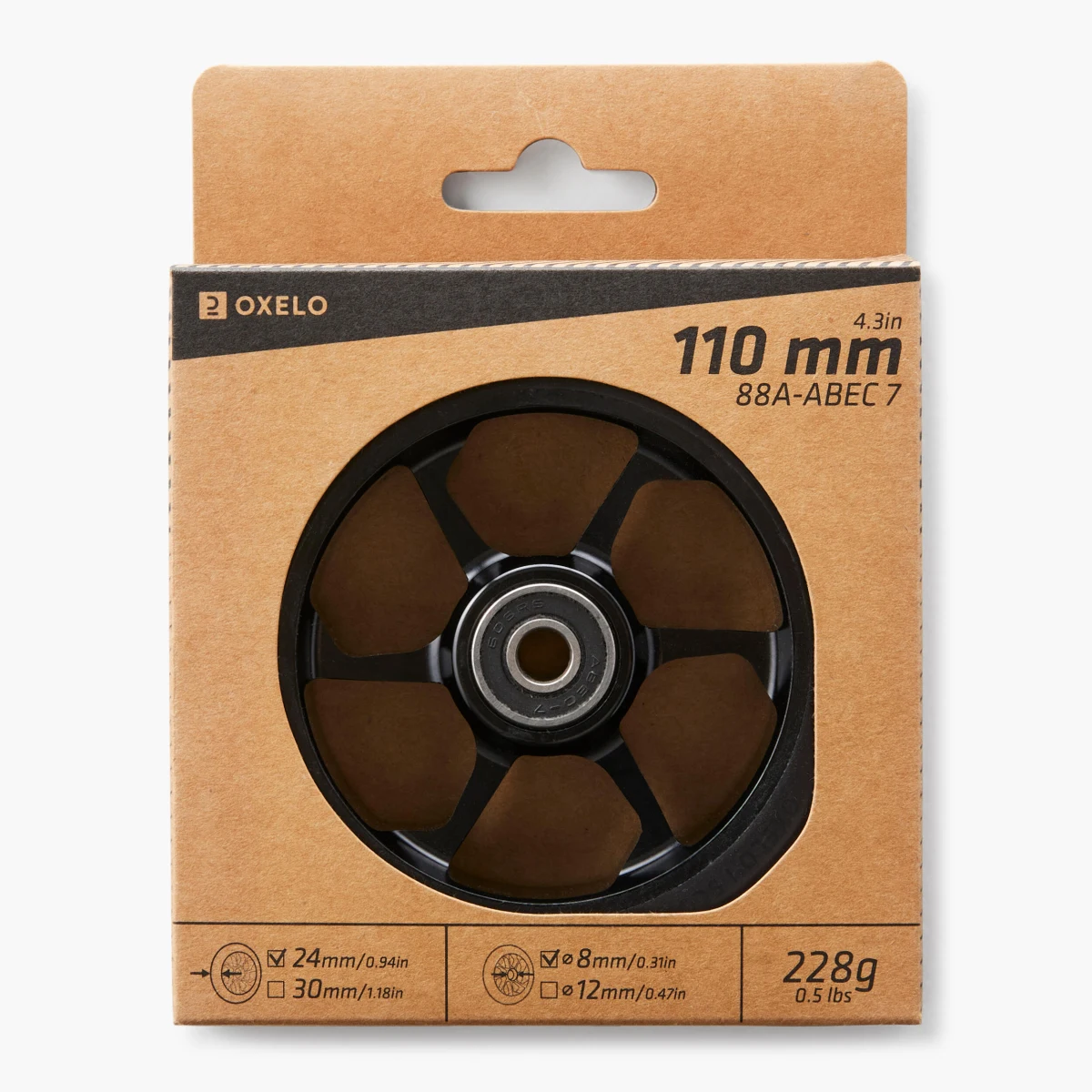 DECATHLON Hliníkové koliesko PU 110 mm sivé bez · záber 2