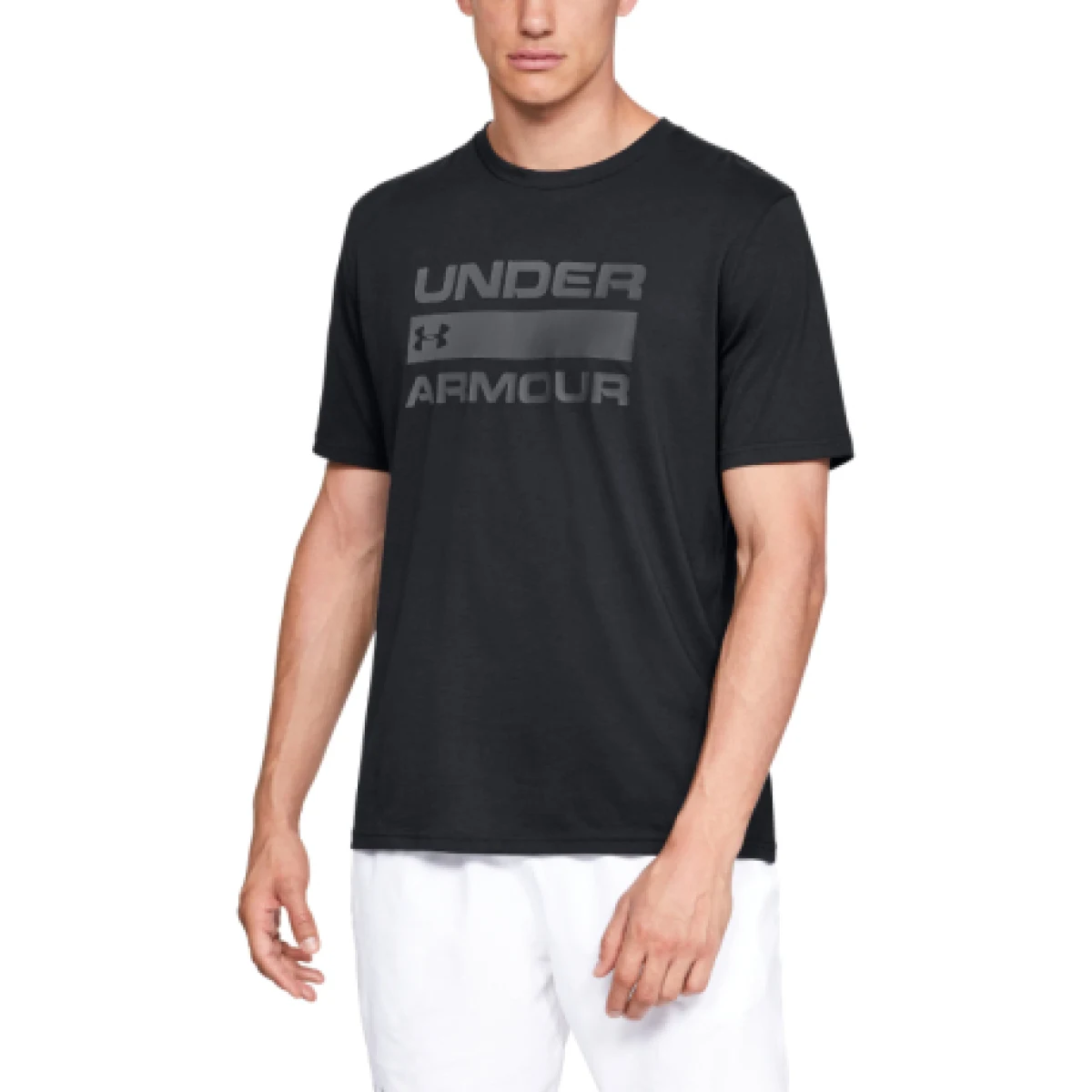 Pánské tričko s krátkým rukávem UNDER ARMOUR UA TEAM ISSUE WORDMARK SS-BLK · záber 1