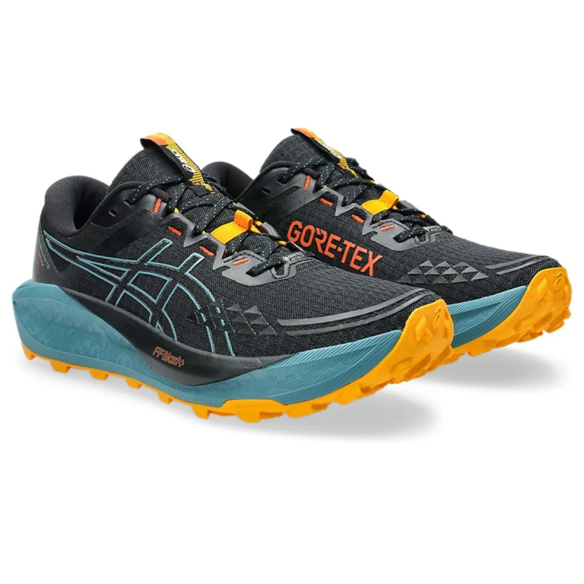 Pánská běžecká trailová obuv ASICS Gel Trabuco 13 GTX M black atlantis blue · záber 4