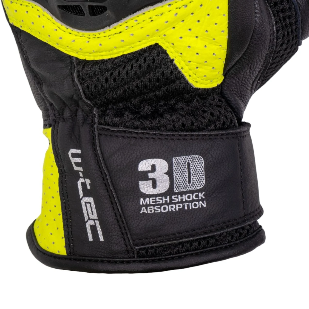 Moto rukavice W-TEC Janstur Farba čierna-fluo, · záber 5