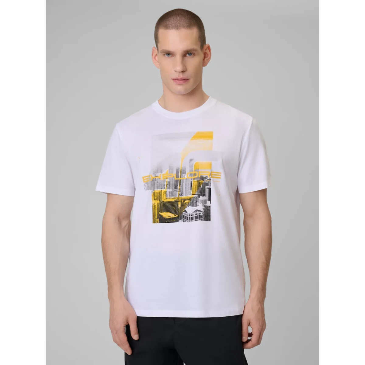 Pánské tričko s krátkým rukávem 4F TSHIRT M2660-10S-WHITE · záber 2