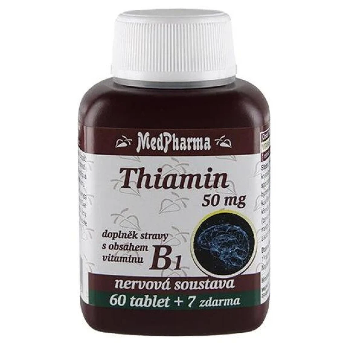 MedPharma Thiamin vitamin B1 50 mg 67 tablet · záber 2