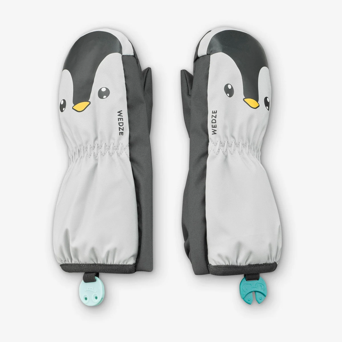 WEDZE Detské lyžiarske palčiaky 500 Warm sivé 12-18 m (73-81 cm) · záber 1