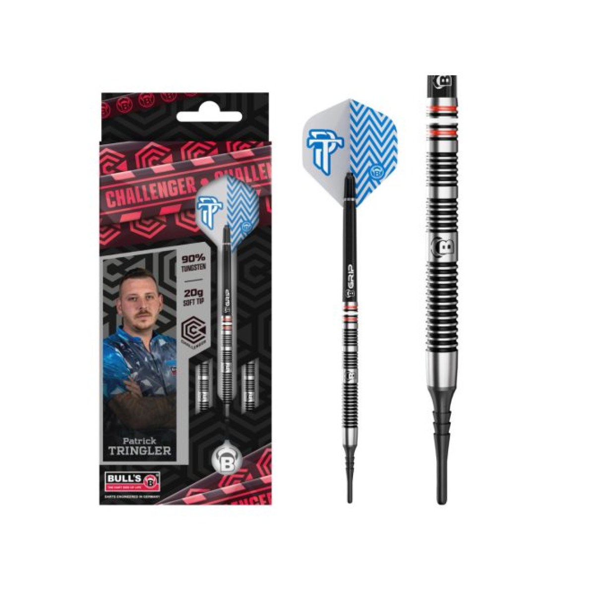Dart szett Bull's Patrick Tringler Challenger, soft, 20g, 90% · záber 2