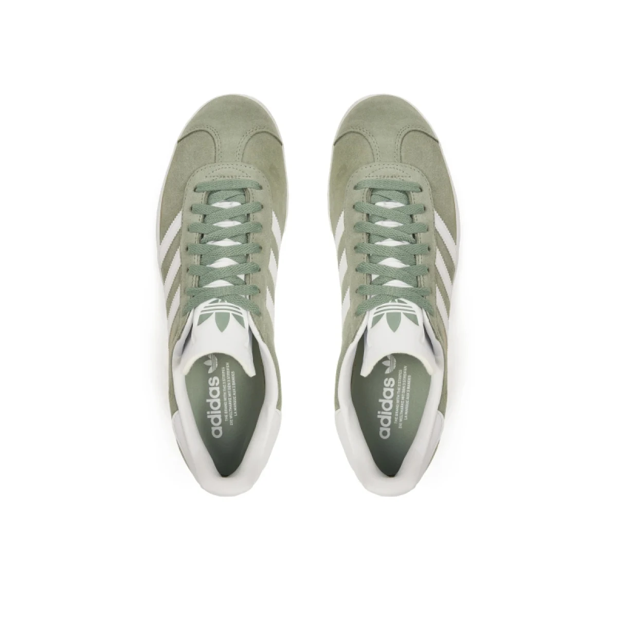 Pánská vycházková obuv ADIDAS ORIGINALS Gazelle silver green cloud white gold metallic · záber 3