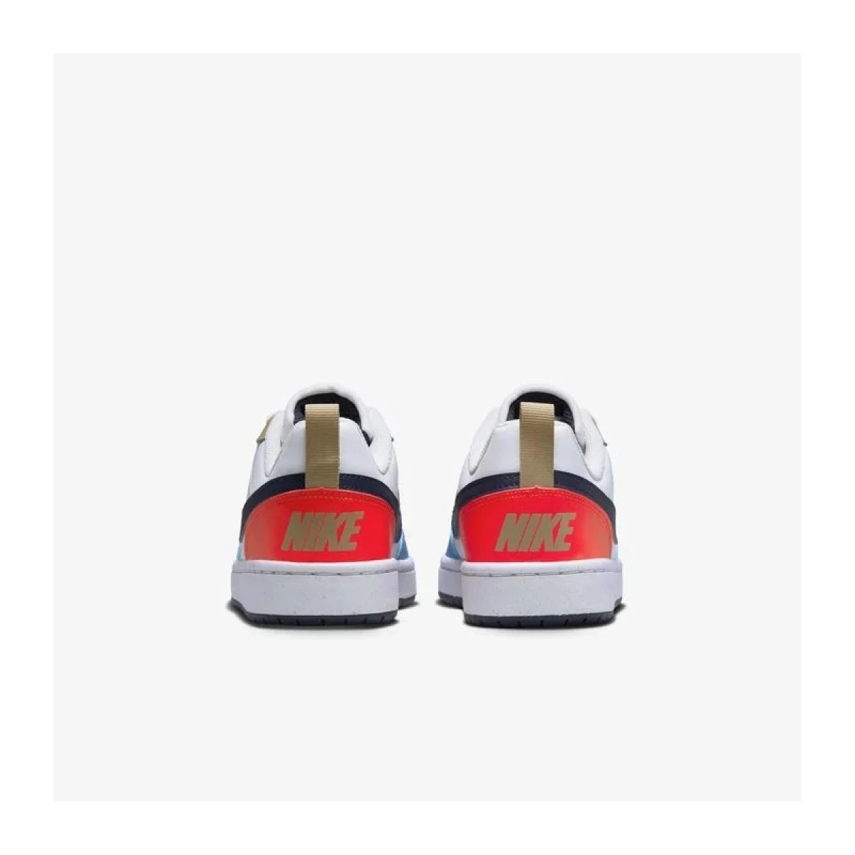 Chlapecká rekreační obuv NIKE Court Borough Low Recraft Jr white light crimson blue beyond thunder blue · záber 5