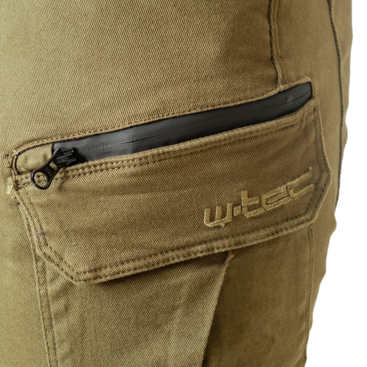 Pánske moto nohavice W-TEC Cargotic Farba olivovo zelená, · záber 5