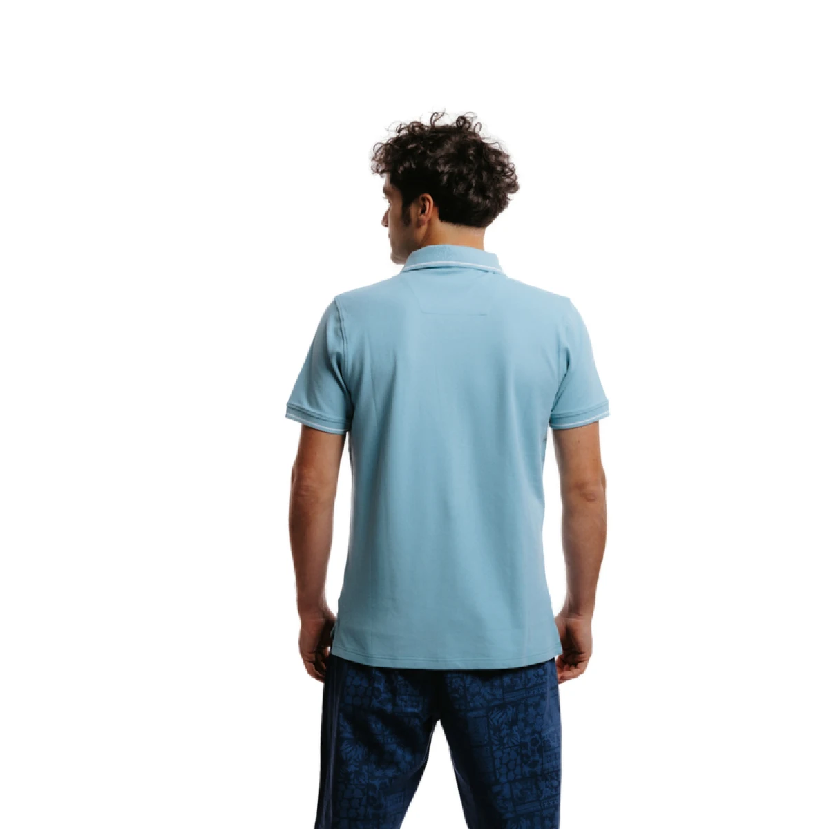 Pánské polo tričko s krátkým rukávem AUTHORITY PS- RICE PLAIN M aqua blue · záber 4