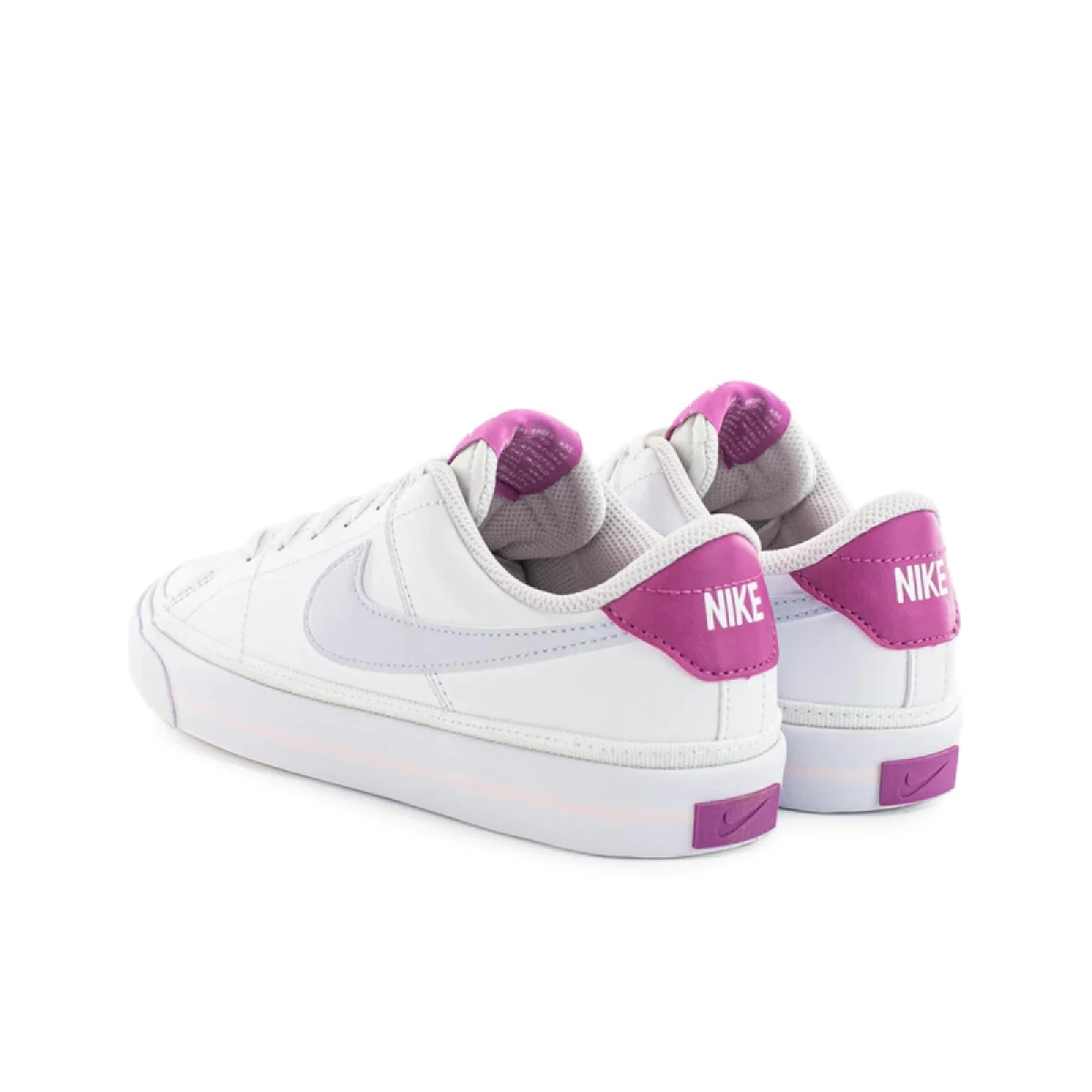 Dívčí vycházková obuv NIKE Court Legacy white gfootball grey cosmic fuchsia · záber 5
