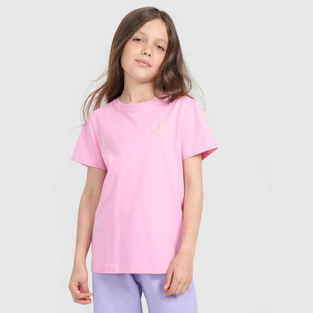 Dívčí regular T-shirt s potiskem - růžová · záber 1