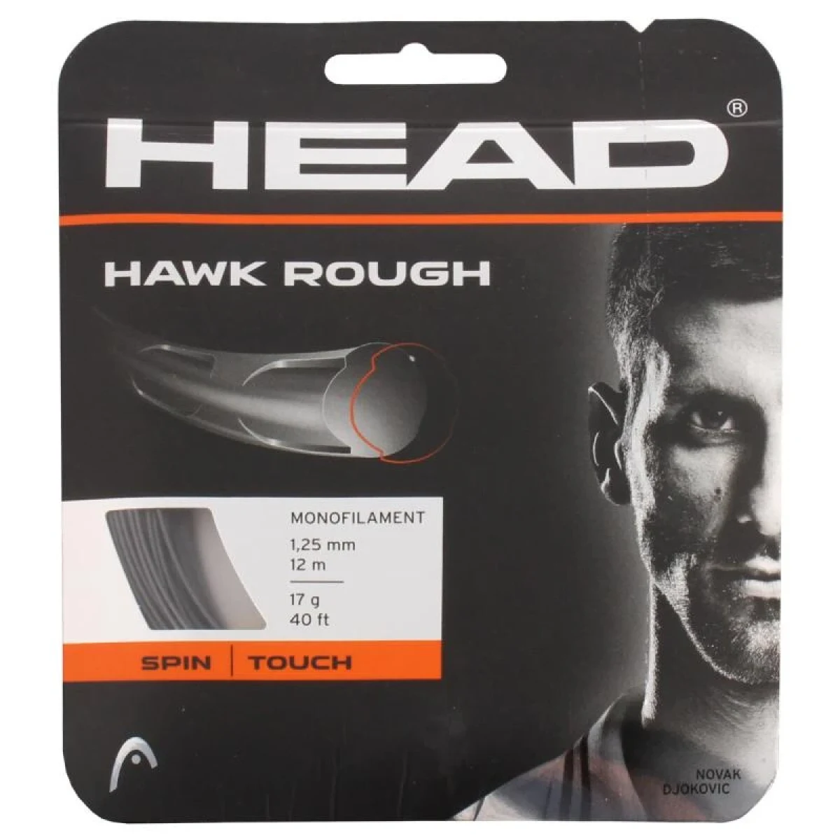 Head Hawk Rough tenisový výplet 12 m antracitová · záber 1