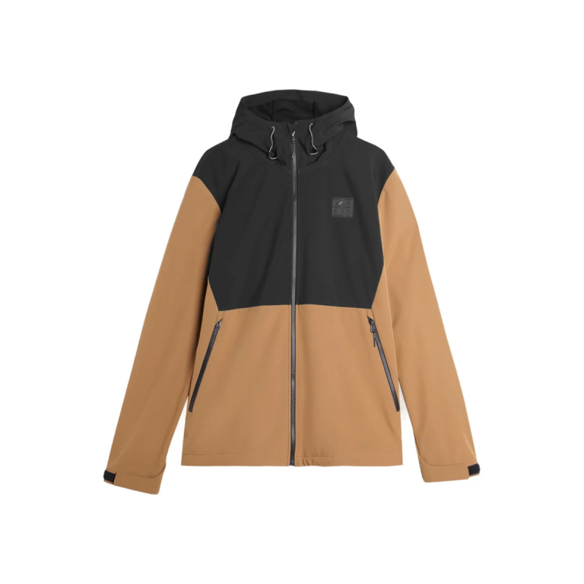 Pánská turistická softshellová bunda 4F SOFTSHELL JACKET-AW23TSOFM155-82S-LIGHT BROWN · záber 5