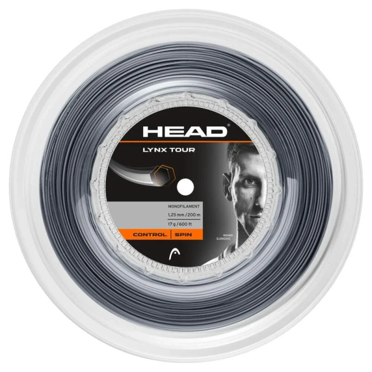Head Lynx Tour tenisový výplet 200 m šedá · záber 1