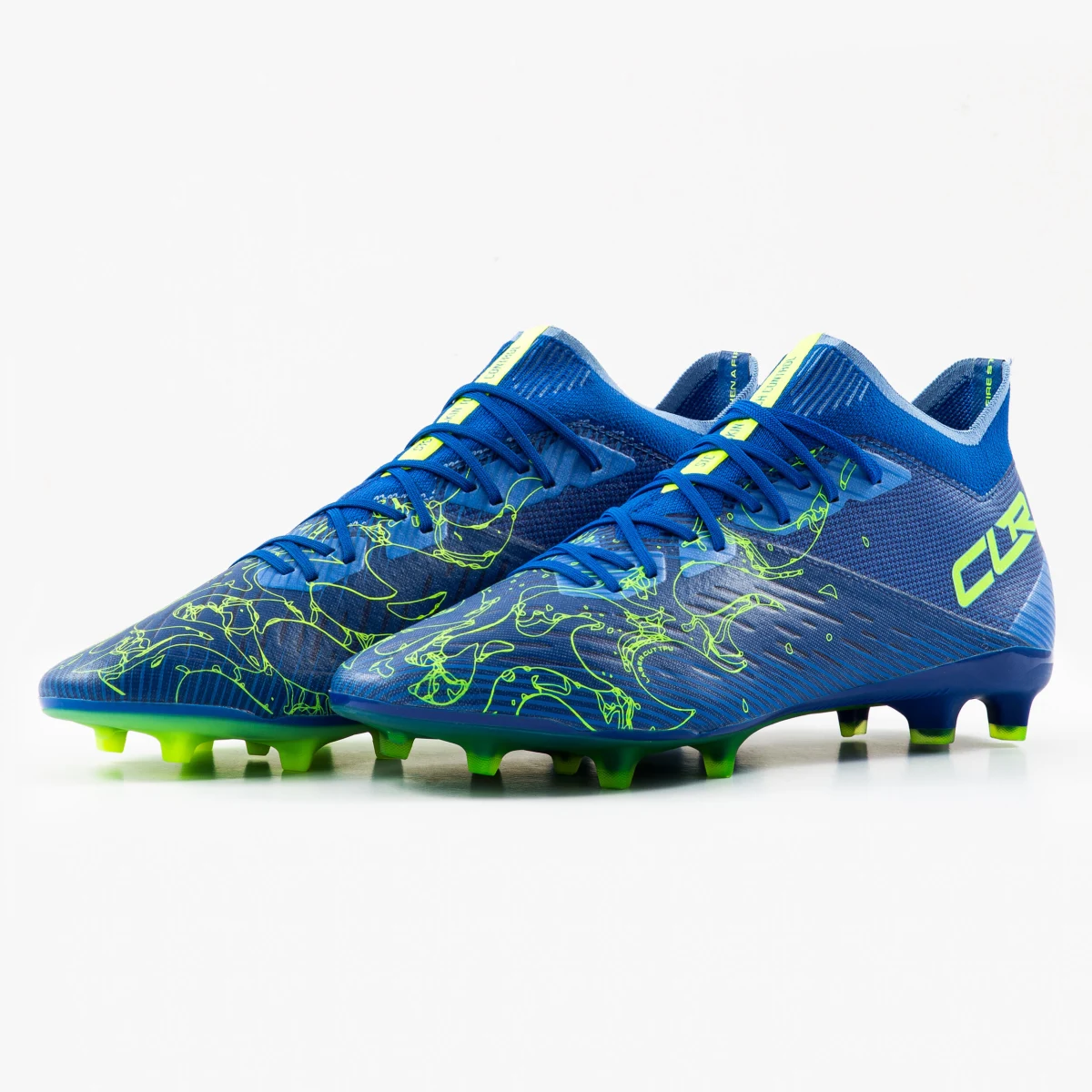 KIPSTA Futbalové kopačky CLR FG Fire Twist na suchý povrch modré 46 · záber 2