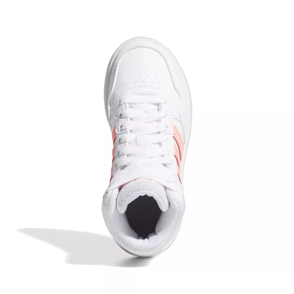 Dívčí rekreační obuv ADIDAS Hoops Mid 3.0 K cloud white acid red sky rush · záber 4