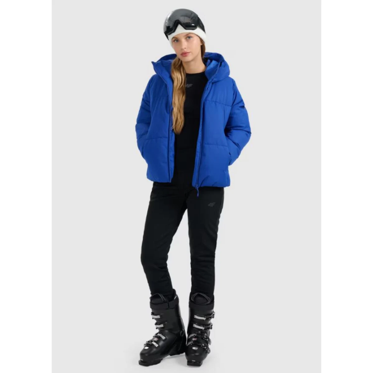 Dámské lyžařské softshellové kalhoty 4F TROUSERS FNK F0942-WAW25TFTRF0942-20S-DEEP BLACK · záber 2