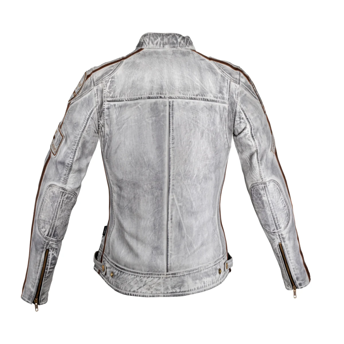 Dámska kožená moto bunda W-TEC Sheawen Lady White New Farba biela, · záber 3