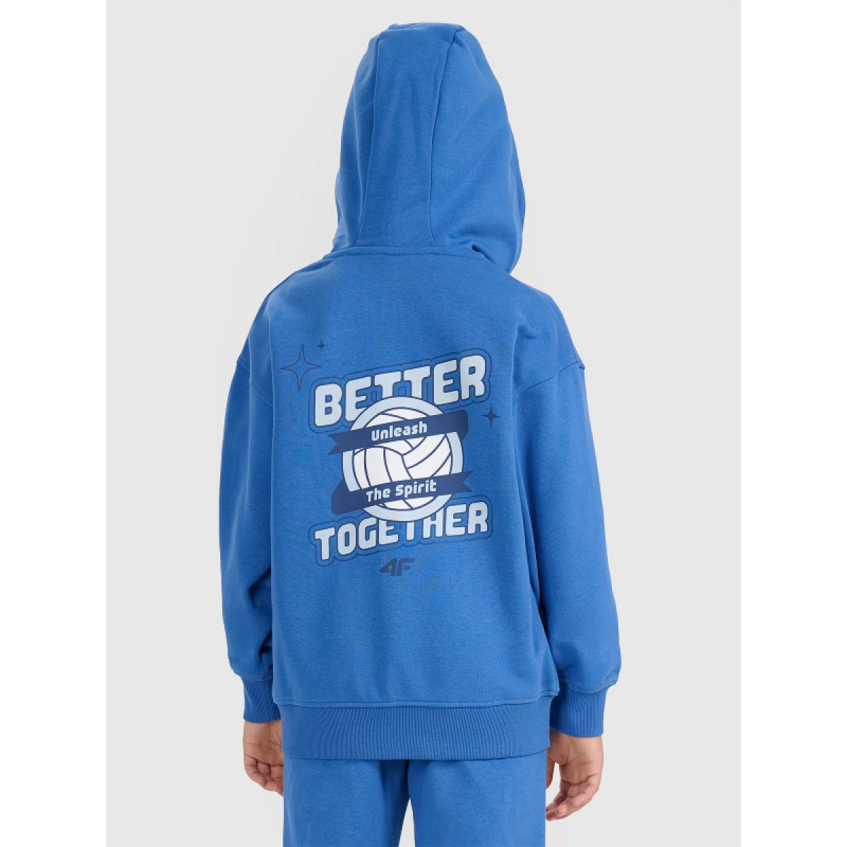 Chlapčenská mikina so zipsom 4F JUNIOR SWEATSHIRT M2326-32S-DENIM · záber 4