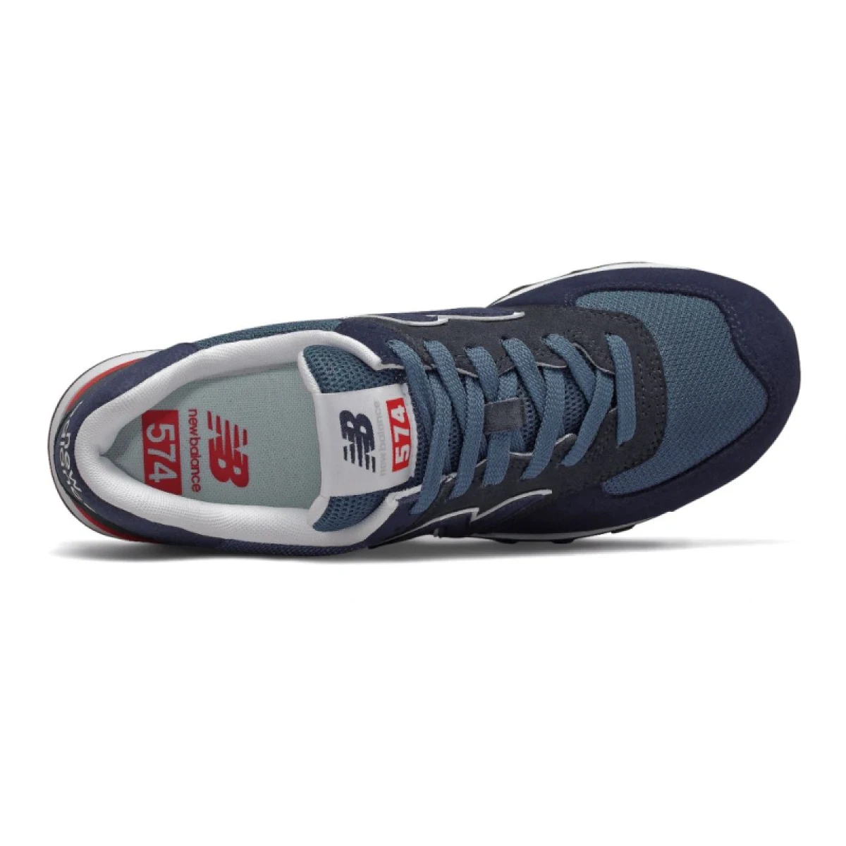 Pánska vychádzková obuv NEW BALANCE ML574EAE M navy red · záber 3