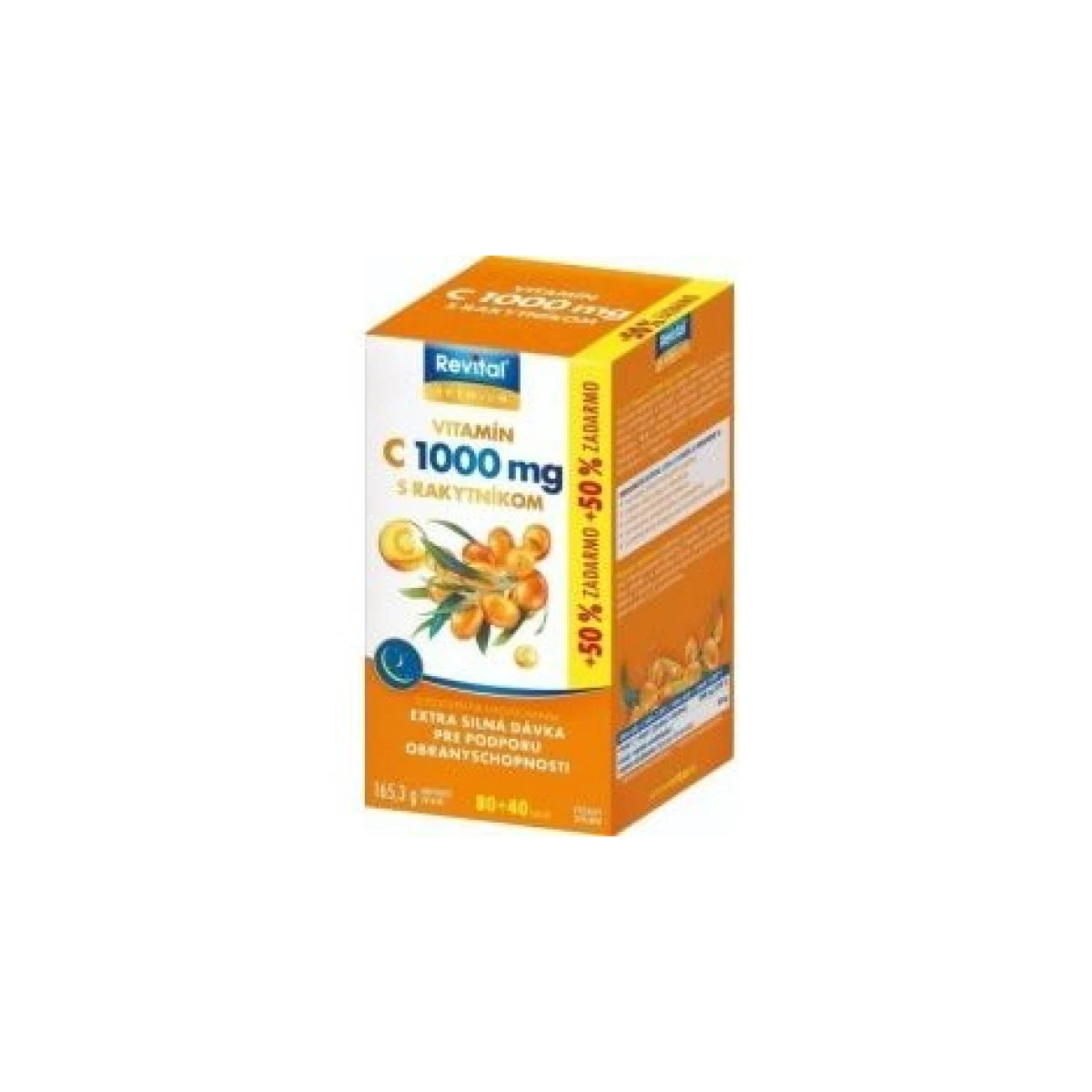 Revital PREMIUM VITAMIN C 1000 mg s rakytníkom 80+40 cps · záber 1