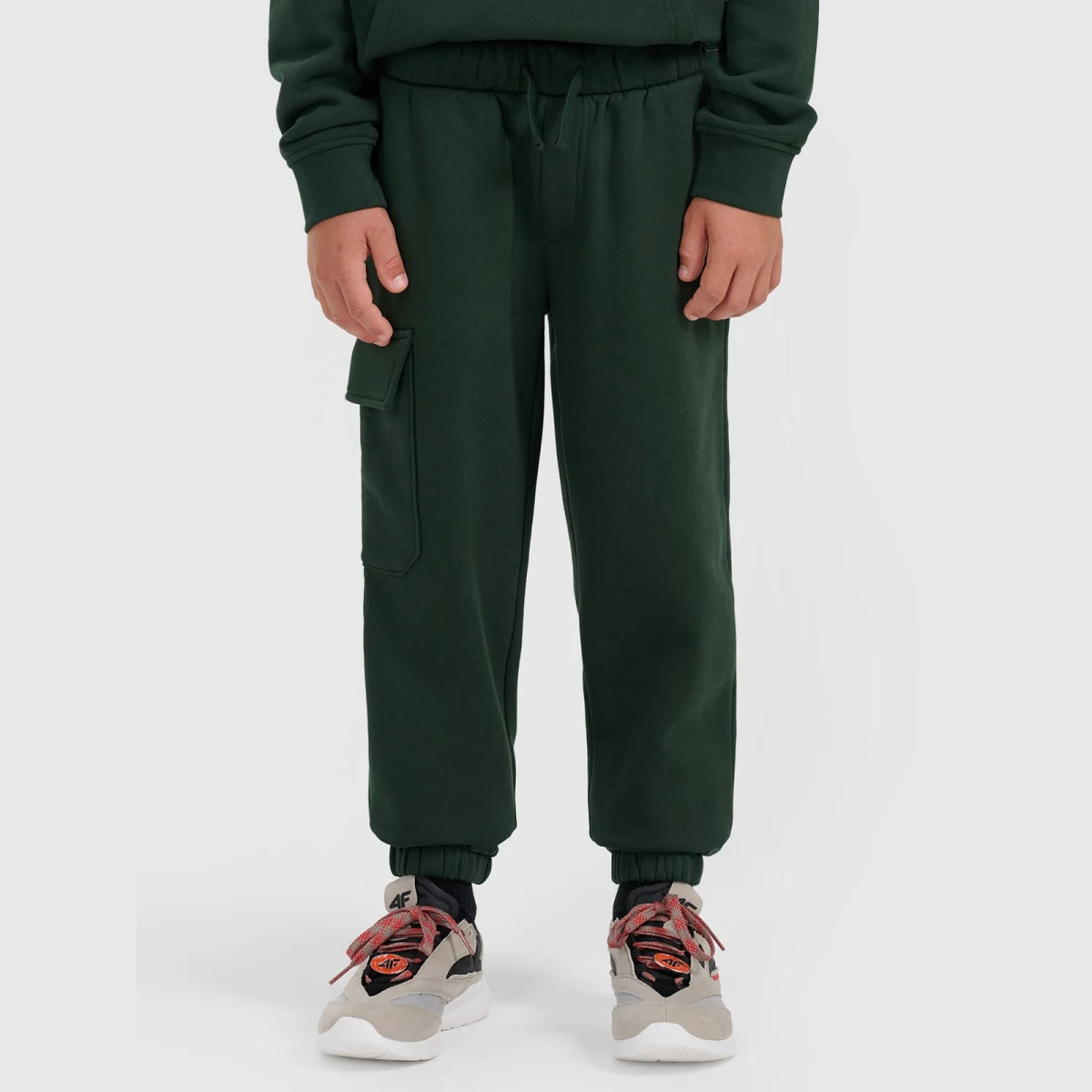 Chlapecké teplákové jogger kalhoty - zelené · záber 2