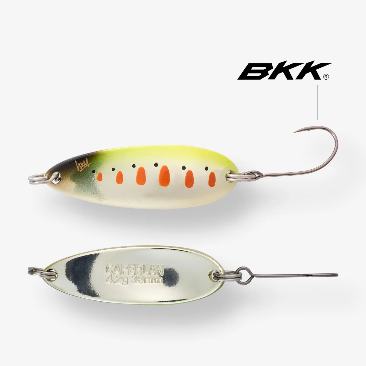 CAPERLAN Mikroplandavka na pstruhy Kea Mco 3,6 cm/ 4,2 g Yamame fluo bez · záber 2